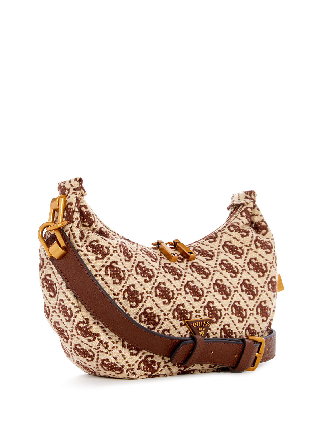 Brown Logo Shemara Mini Hobo Satchel Bag - Stylish Crossbody Purse for Women | Perfect for Work, Travel & Everyday Use