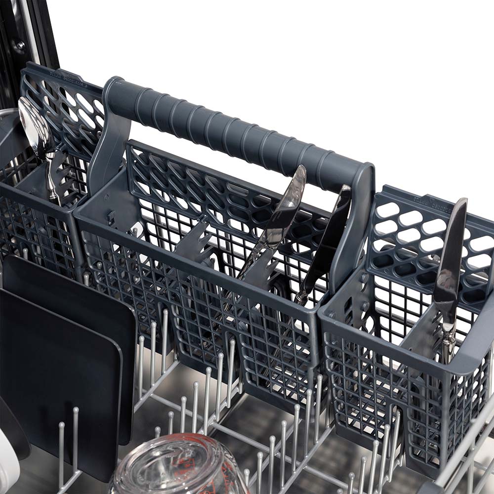 ZLINE Autograph Edition 24 Inch Stainless Steel Dishwasher with Polished Gold Handle - 3rd Rack, Top Touch Controls, 45dBA Ultra Quiet - Perfect for Modern Kitchens & Open Concept Homes (Model DWMTZ 304 24 G)