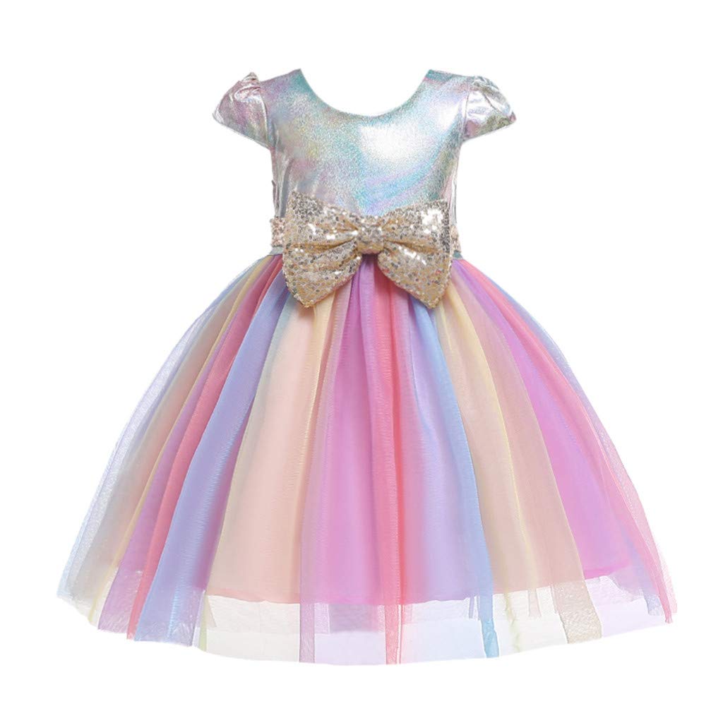 Sparkly Sequin Princess Dress for Girls - Elegant Birthday Party Gown, Pageant & Wedding Bridesmaid Dress with Matching Skirt | Perfect for Fairy Tale Themed Parties, Pageants & Special Occasions