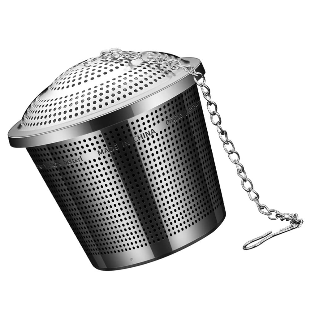 UPKOCH Stainless Steel Mesh Tea Strainer Balls - Fine Mesh Gravy & Tea Infuser, Hot Pot Strainer for Cooking, Brewing, and Marinating (Size S) - Perfect for Loose Leaf Tea, Soup Skimming, and Spice Infusion