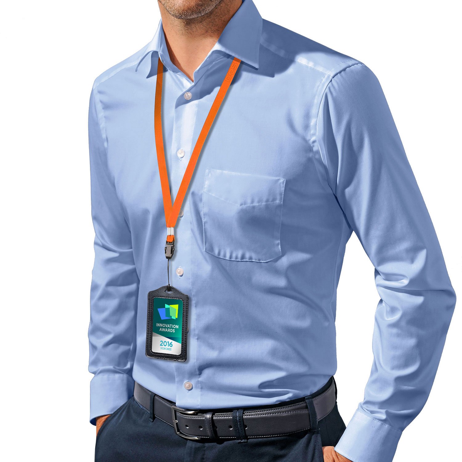 8 Neck Lanyards & 4 Wrist Straps - ID Holder for Work, Events & Travel