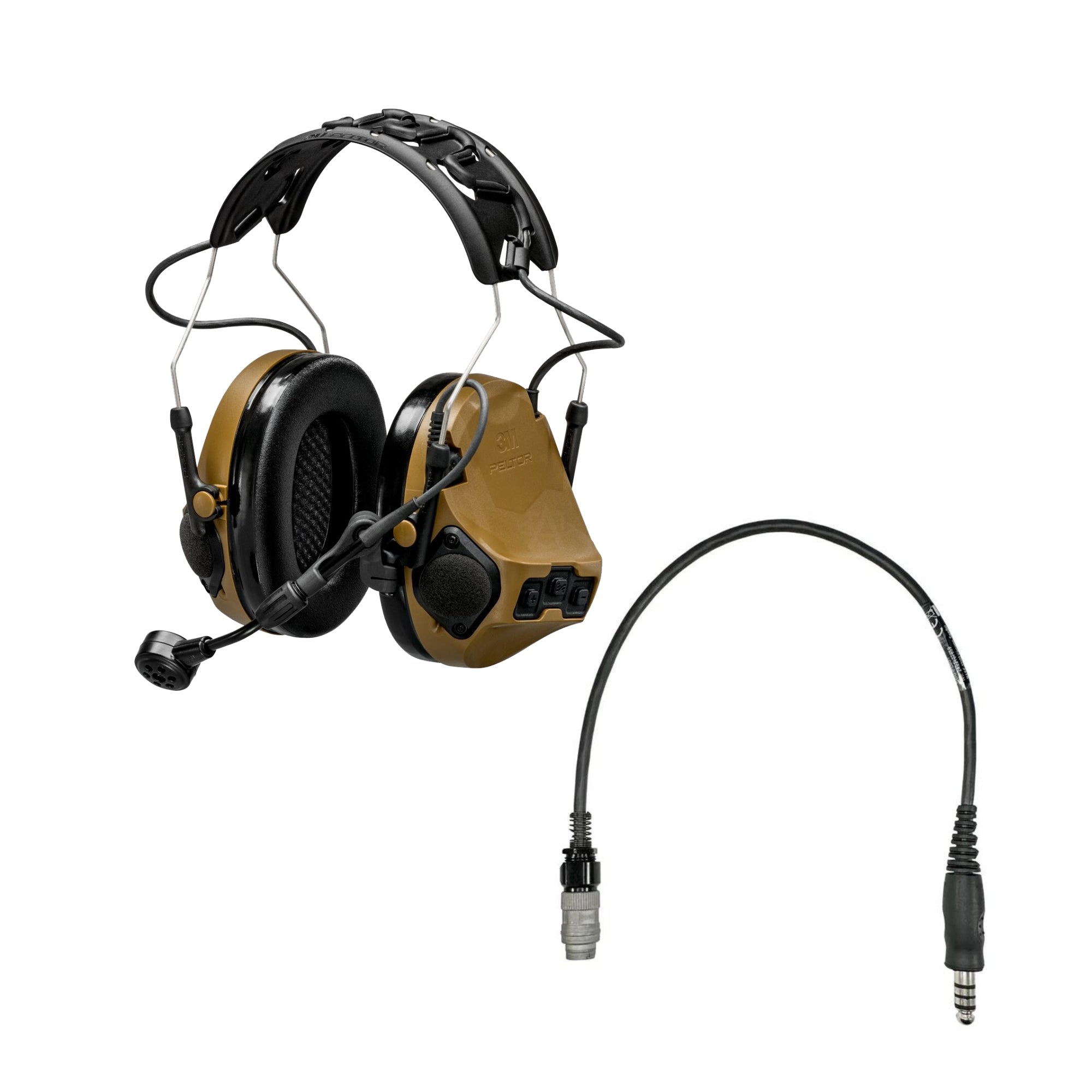 3M Peltor ComTac VII Military-Grade Tactical Headset with TMAS Technology - Hearing Protection & Communication for Special Forces, Police & Shooting Enthusiasts - Ideal for Combat Training, Range Shooting & Tactical Operations