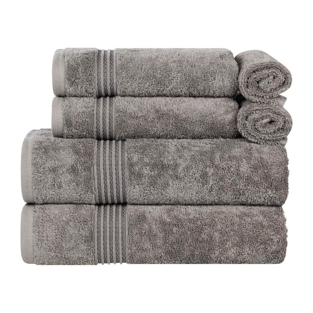 Premium 6-Piece Egyptian Cotton Towel Set - Ultra Soft, Highly Absorbent Bath Towels for Spa, Hotel & Luxury Home Use