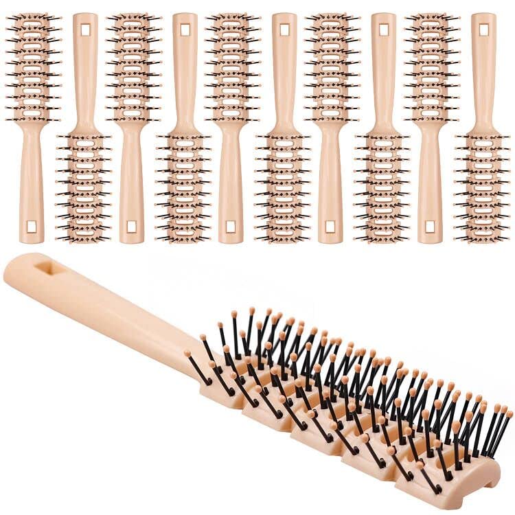 Bulk Hair Brushes for Homeless - 24PCS Individually Wrapped Hair Brushes for Curly & Straight Hair - Perfect for Shelters, Hotels, Airbnb & Travel Essentials - Durable & Hygienic Hair Care Solution