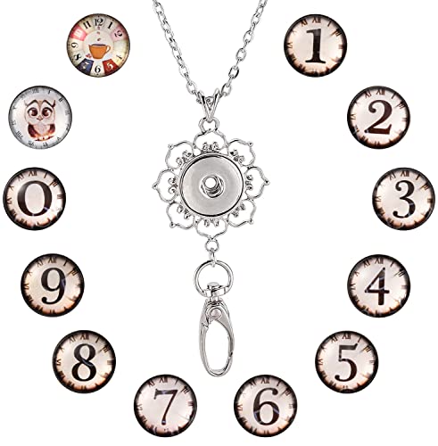 1+12 Number & Owl Button Lanyard
