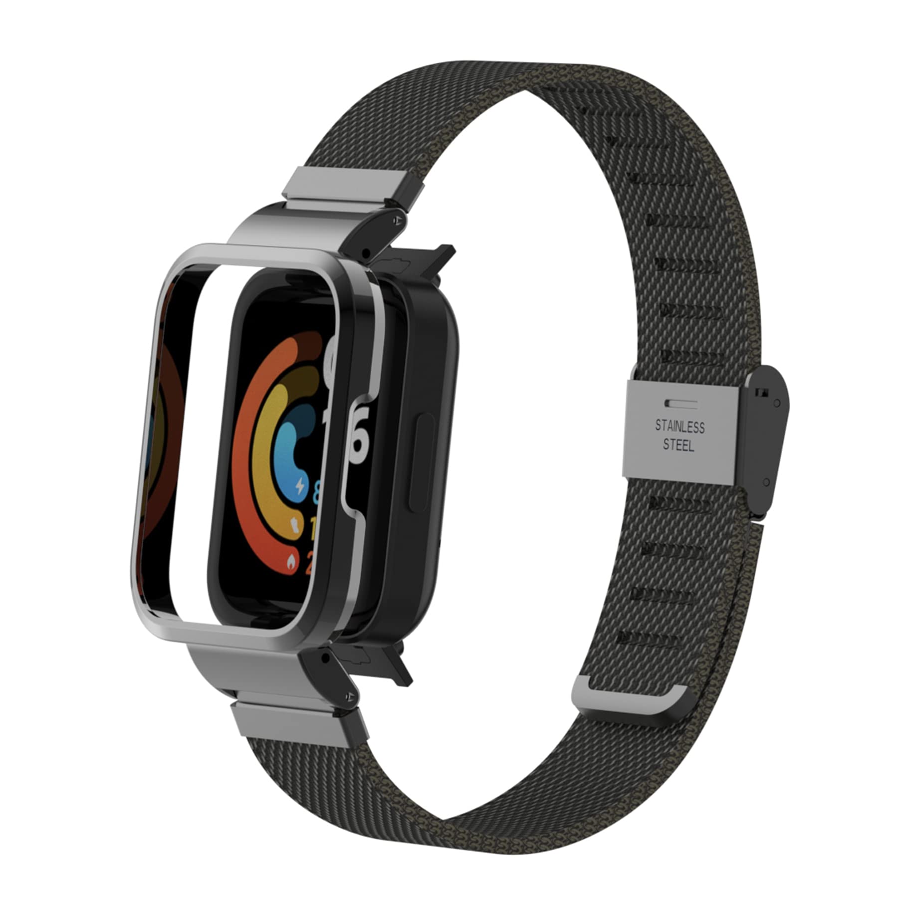 Premium Metal Watch Band for Xiaomi Redmi Watch 2 Lite - Durable Stainless Steel Replacement for Sports & Work