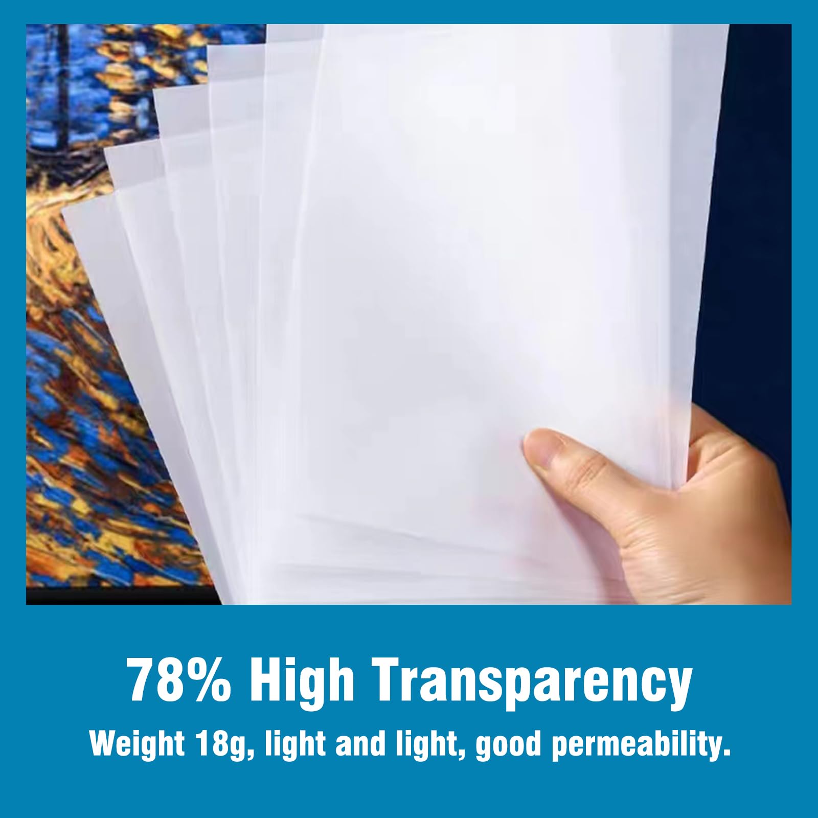 Berull 100 Sheets Tracing Paper for Drawing - 8.5 x 11 Inches Translucent Sketch Paper for Artists, Printing, Animation & Kids | Perfect for Sketching, Tracing Designs & Art Projects
