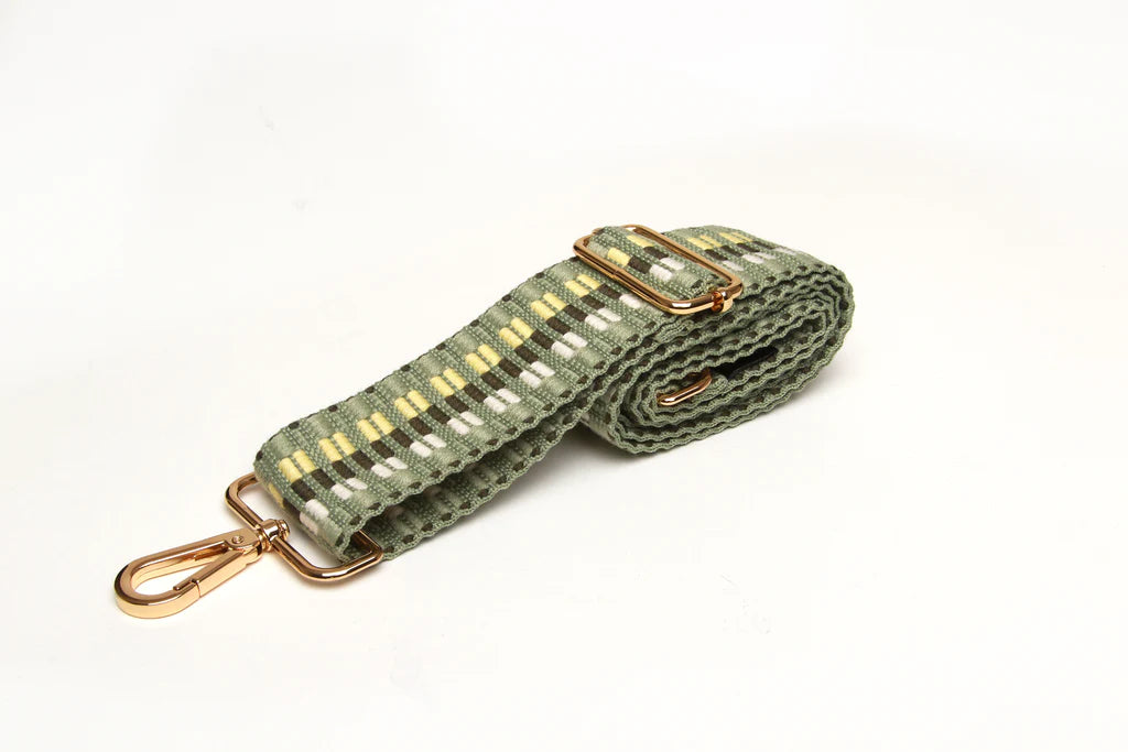 Alice Wheeler Shoulder Strap - Zig Zag Sage Pattern Crossbody Bag for Women | Fashionable & Lightweight Purse for Daily Use, Travel, and Shopping