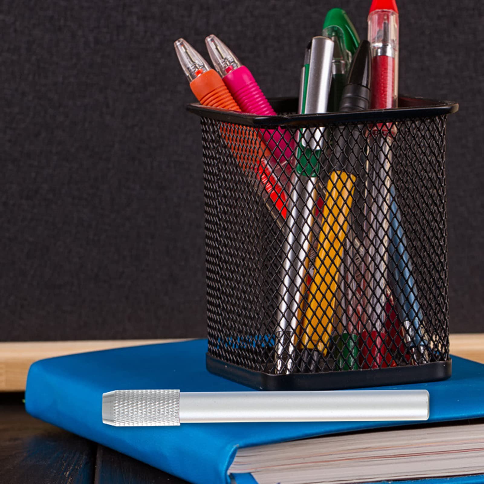 6-Piece Metal Brush Extender Set for Office Books - Perfect for Organizing, Filing, and Document Storage
