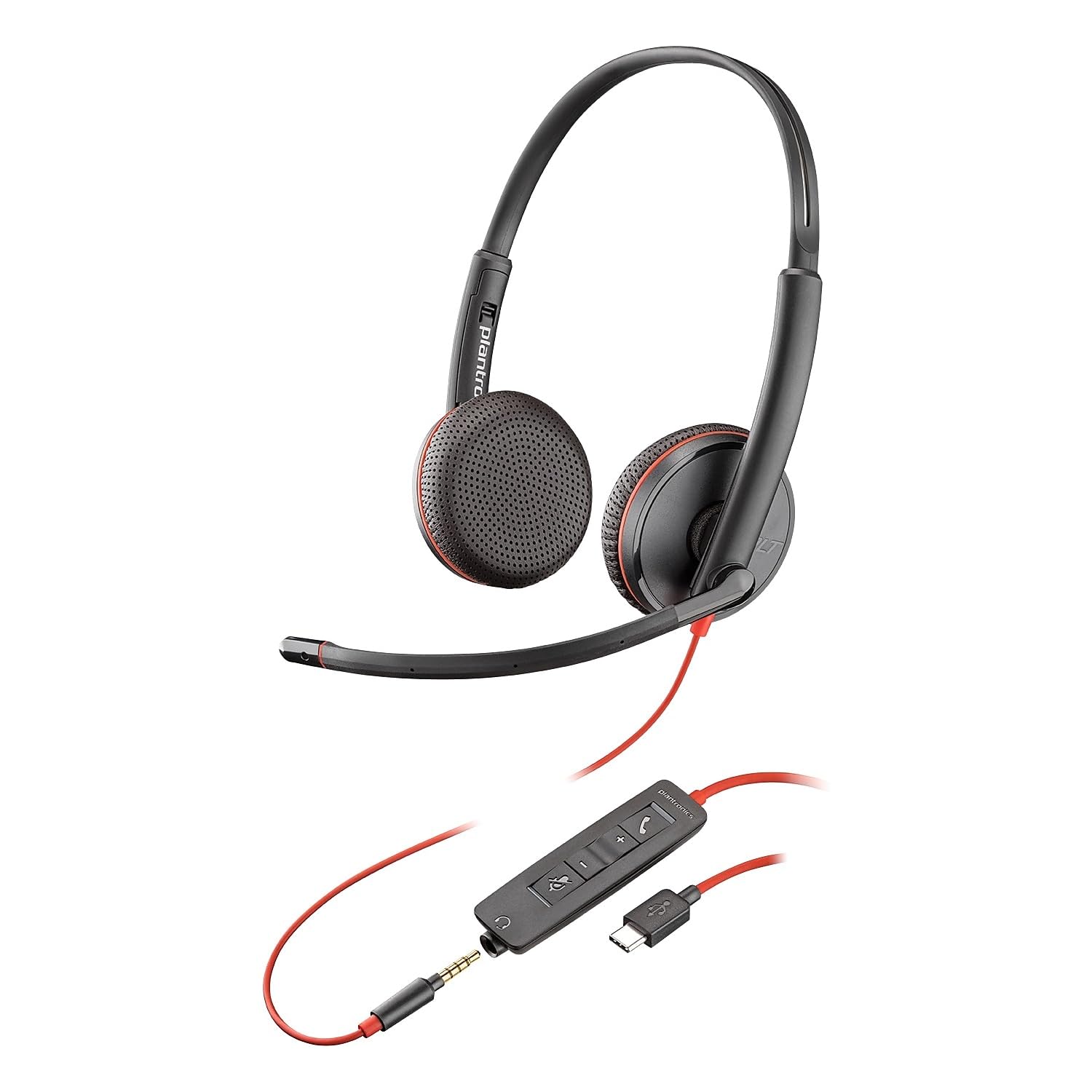 Plantronics 209751-101 Wireless Headset with Noise Cancelling Mic - Comfortable Over-Ear Headphones for Office, Call Center & Remote Work