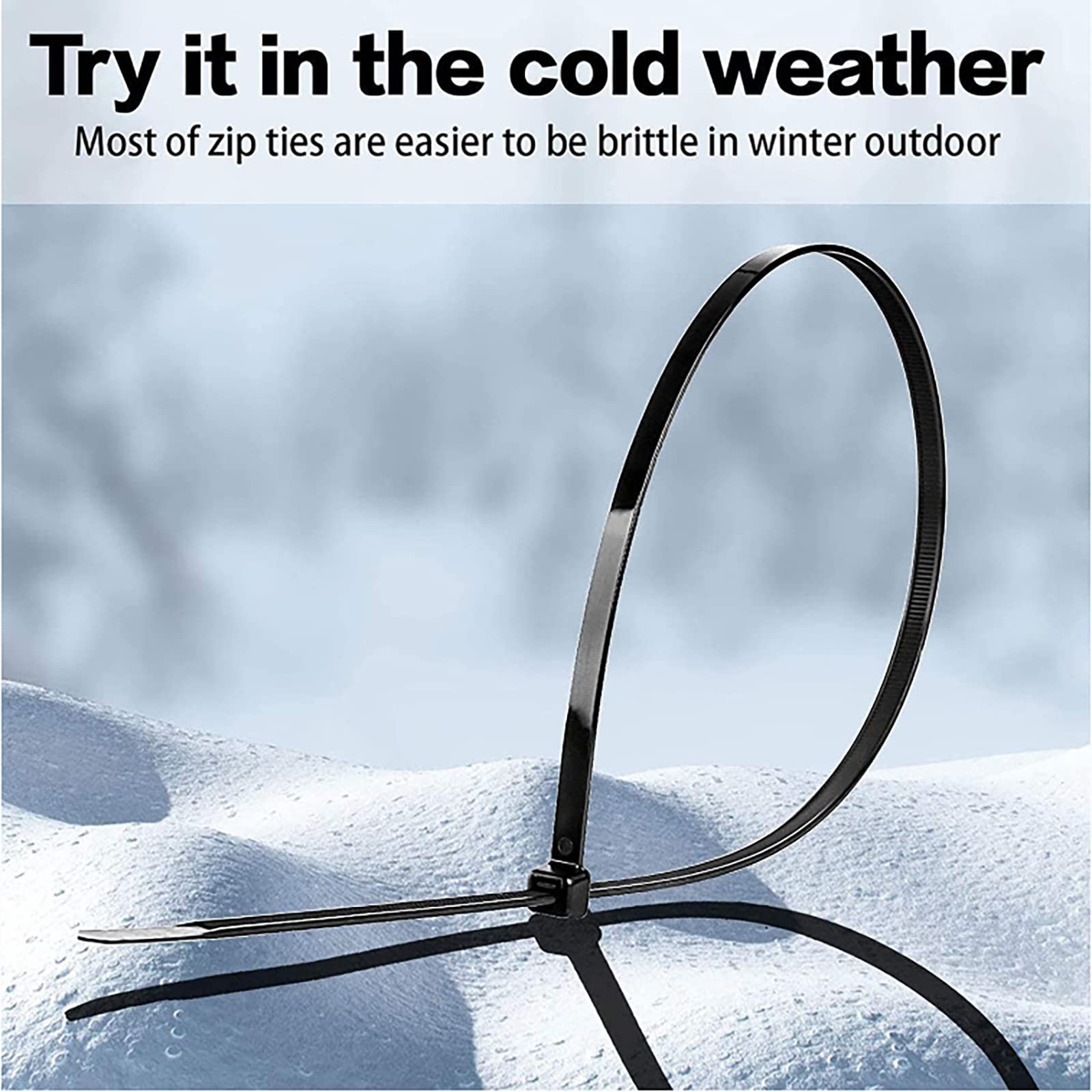 Heavy Duty 20 Inch Large Black Zip Ties - 60PCS Extra Long Cable Ties with 160LB Strength for Outdoor Wiring, Bundling & Organizing - Weather Resistant Wire Ties for Home, Garage & Industrial Use