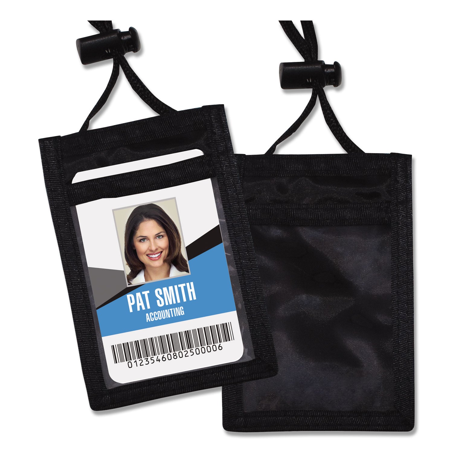 Advantus Vertical ID Badge Holders with Neck Lanyard - 3.25
