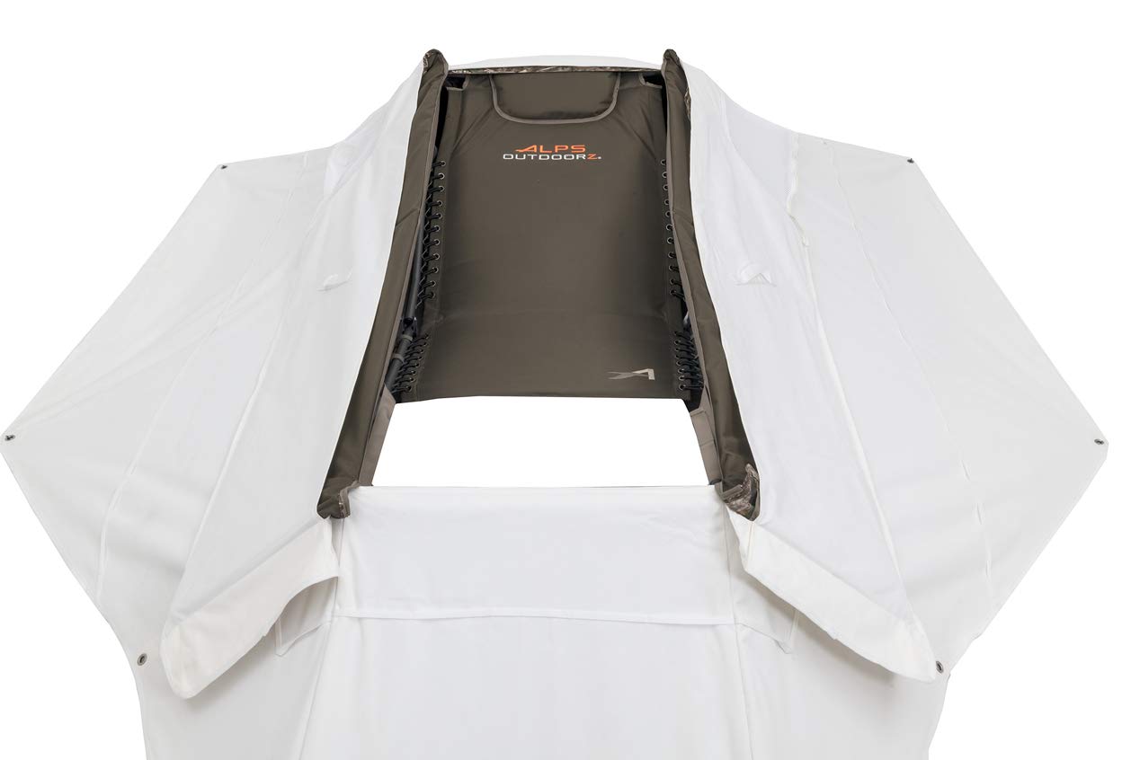 ALPS OutdoorZ Zero-Gravity Blind Snow Cover - UV-Reflective Hunting Blind Cover for Zero Gravity Layout Blind with Stubble Straps & Flag Door Ports | Perfect for Waterfowl Hunting, Field Concealment & Outdoor Camouflage