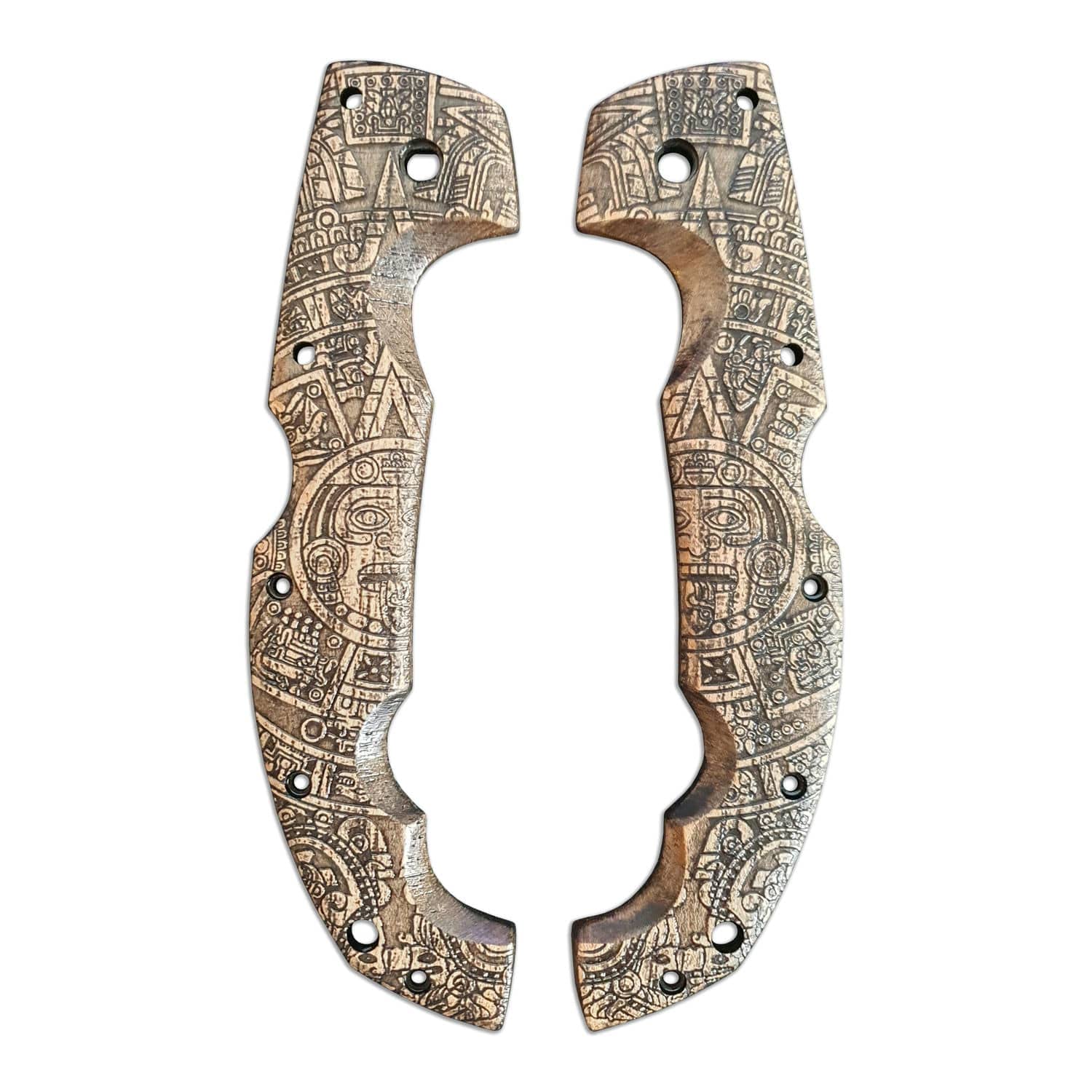 Cold Steel Voyager XL Knife Aztec Pattern Scales - Premium G10 Handle for Tactical, Survival & Outdoor Use