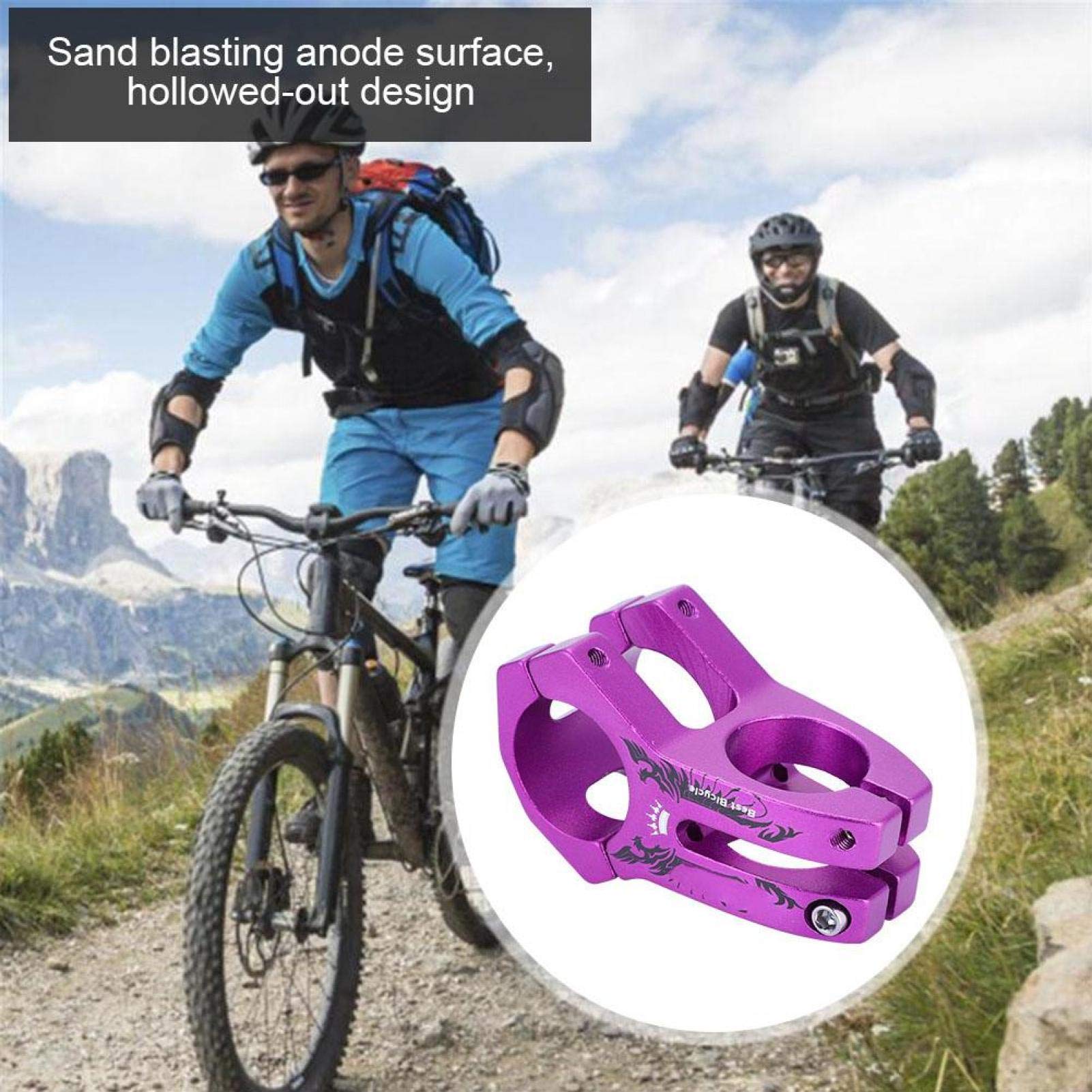 31.8mm Bike Stem Riser - Aluminum Alloy Handlebar Stem for MTB, Mountain Bike, Road Bike & BMX - Adjustable Height for Comfortable Cycling & Off-Road Adventures