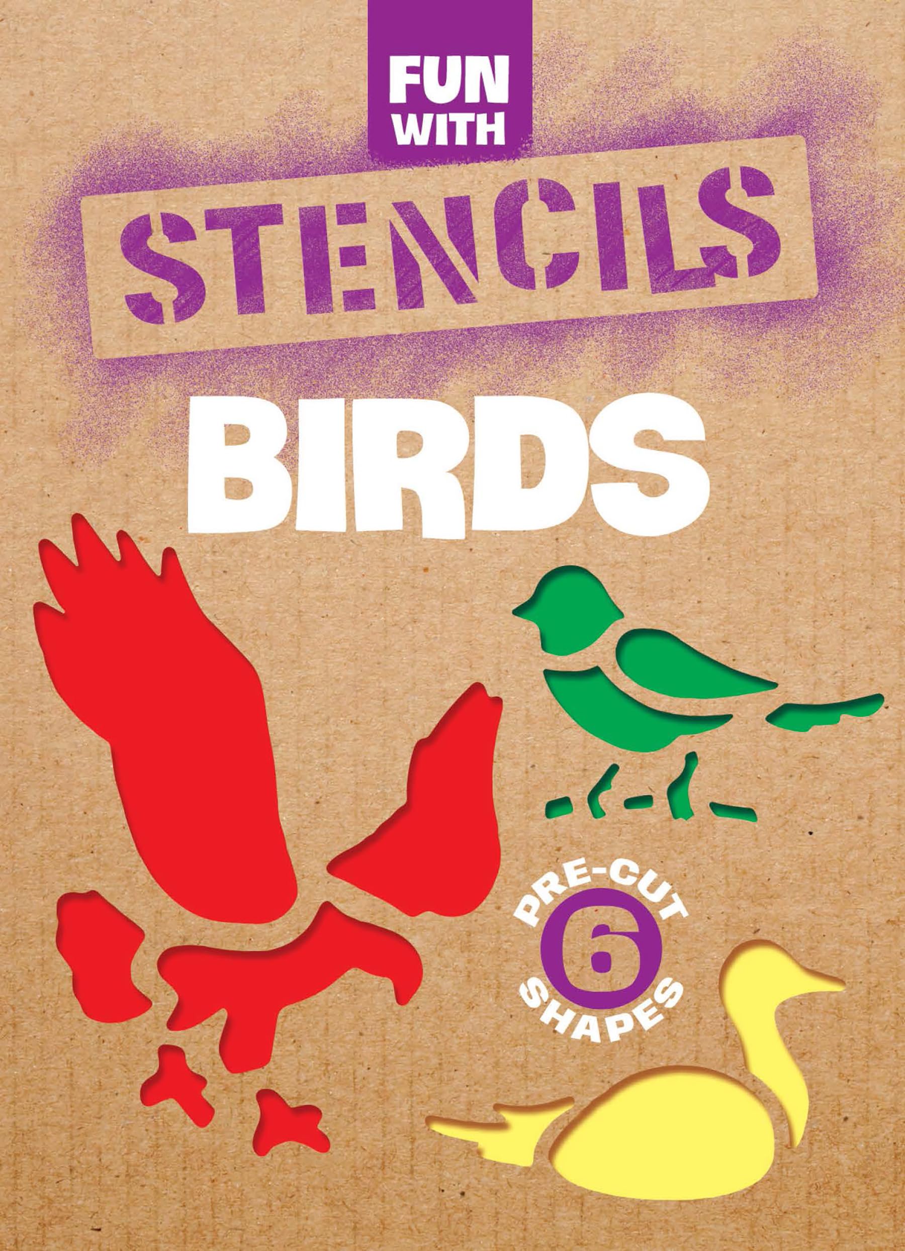Fun With Birds Stencils - Dover Little Activity Books for Kids | Creative Animal Drawing Templates for Arts & Crafts, DIY Projects, and Classroom Activities