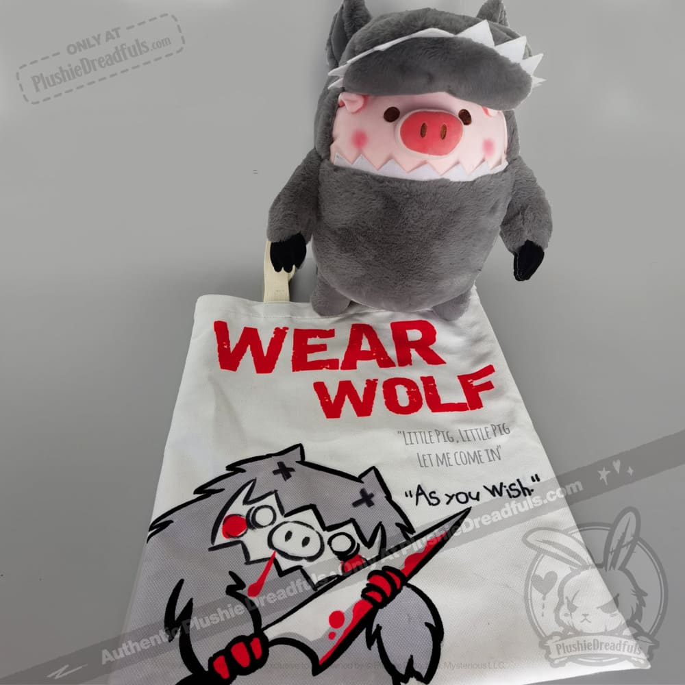 Plushie Dreadfuls Hannibal Lecter Plush Pig Stuffed Animal Toy - Cute Horror Collectible for Fans, Halloween Decor, and Movie-Themed Gifts