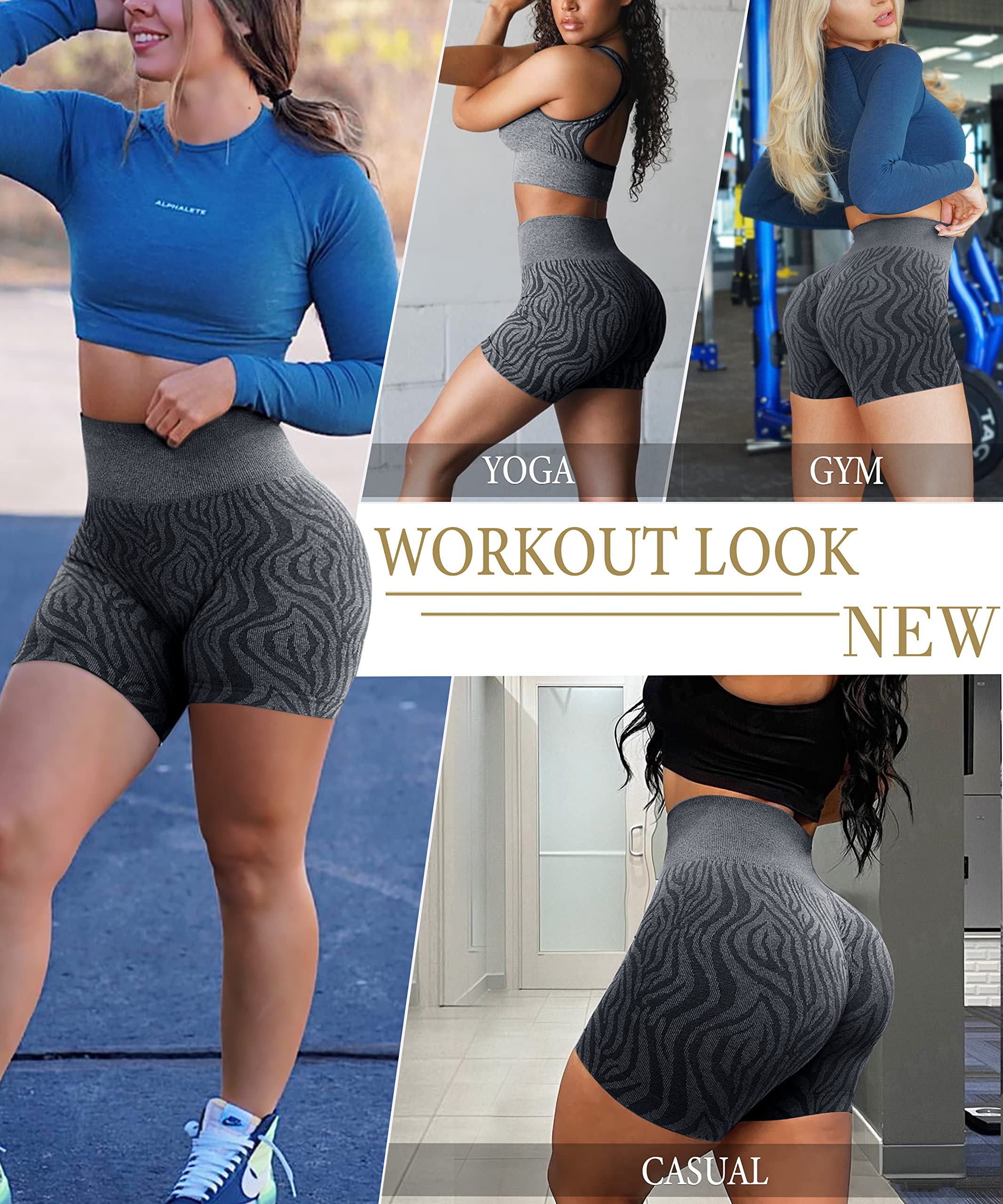 **Women's High Waist Seamless Biker Shorts – Workout, Running, Yoga & Gym Shorts with Booty Lifting Design – Perfect for Training, Lounge & Active Wear**