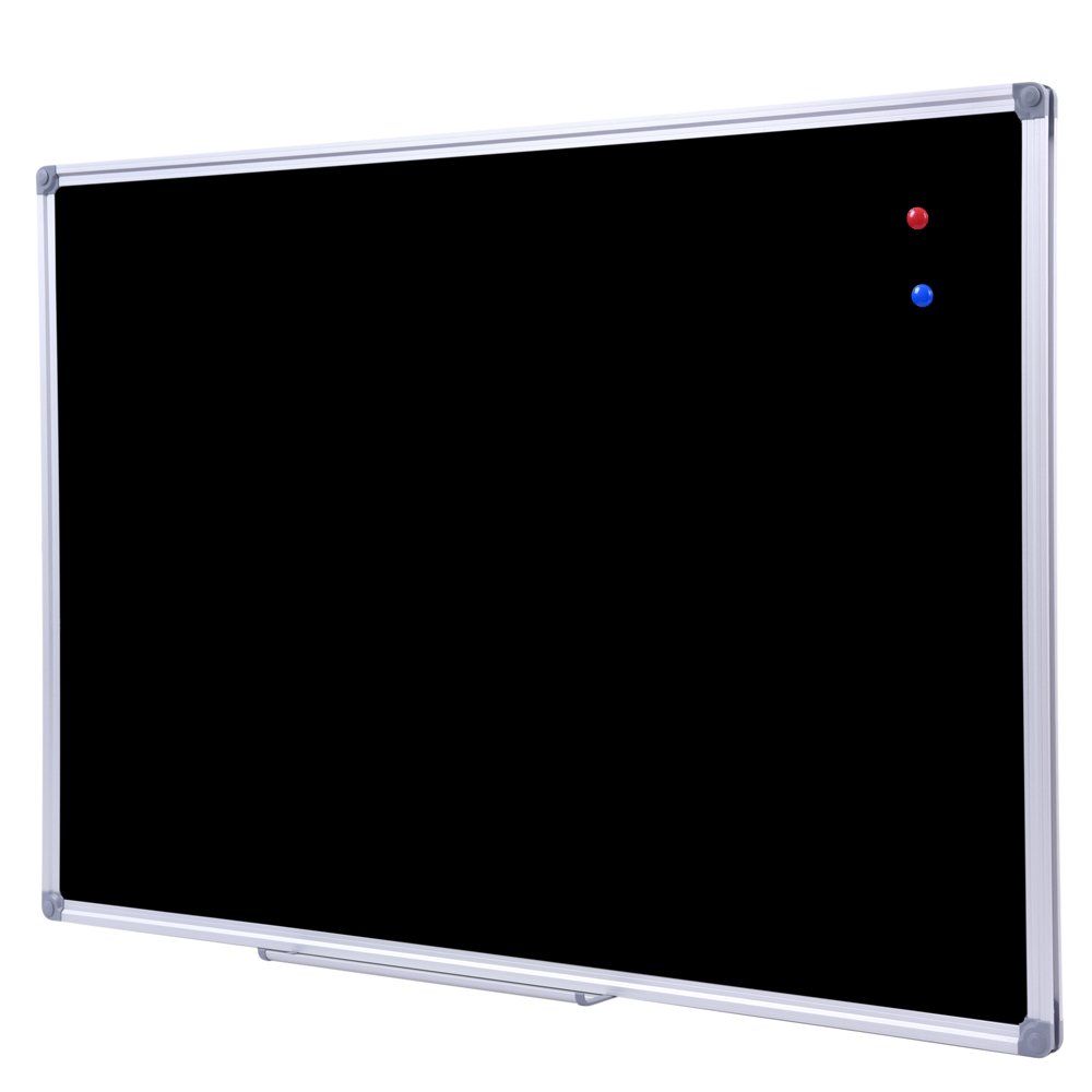 36 x 48 Inch Large Magnetic Chalkboard for Classroom & Home - Hanging Blackboard with Aluminum Frame & Marker Tray - Perfect for Teaching, Learning, Office Notes & Kids Drawing