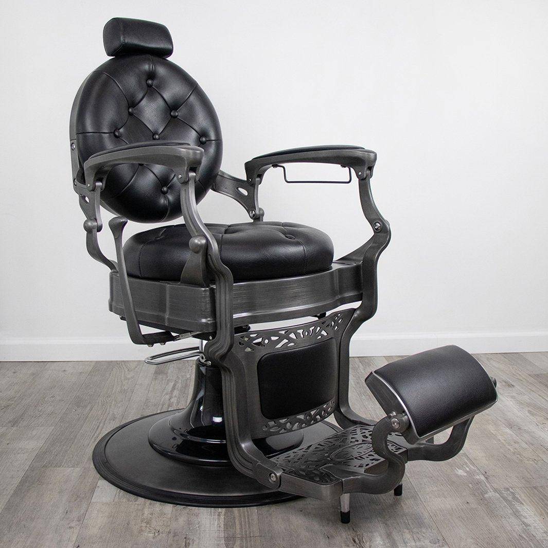 Professional Barber Chair for Salon & Home Use - Heavy Duty Hydraulic Styling Chair with Adjustable Height & Reclining Backrest - Perfect for Haircuts, Shaves & Styling