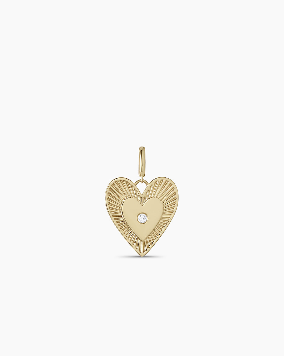 14K Gold Diamond Love Charm Pendant Necklace for Women - Perfect Gift for Valentine's Day, Anniversary & Romantic Occasions
