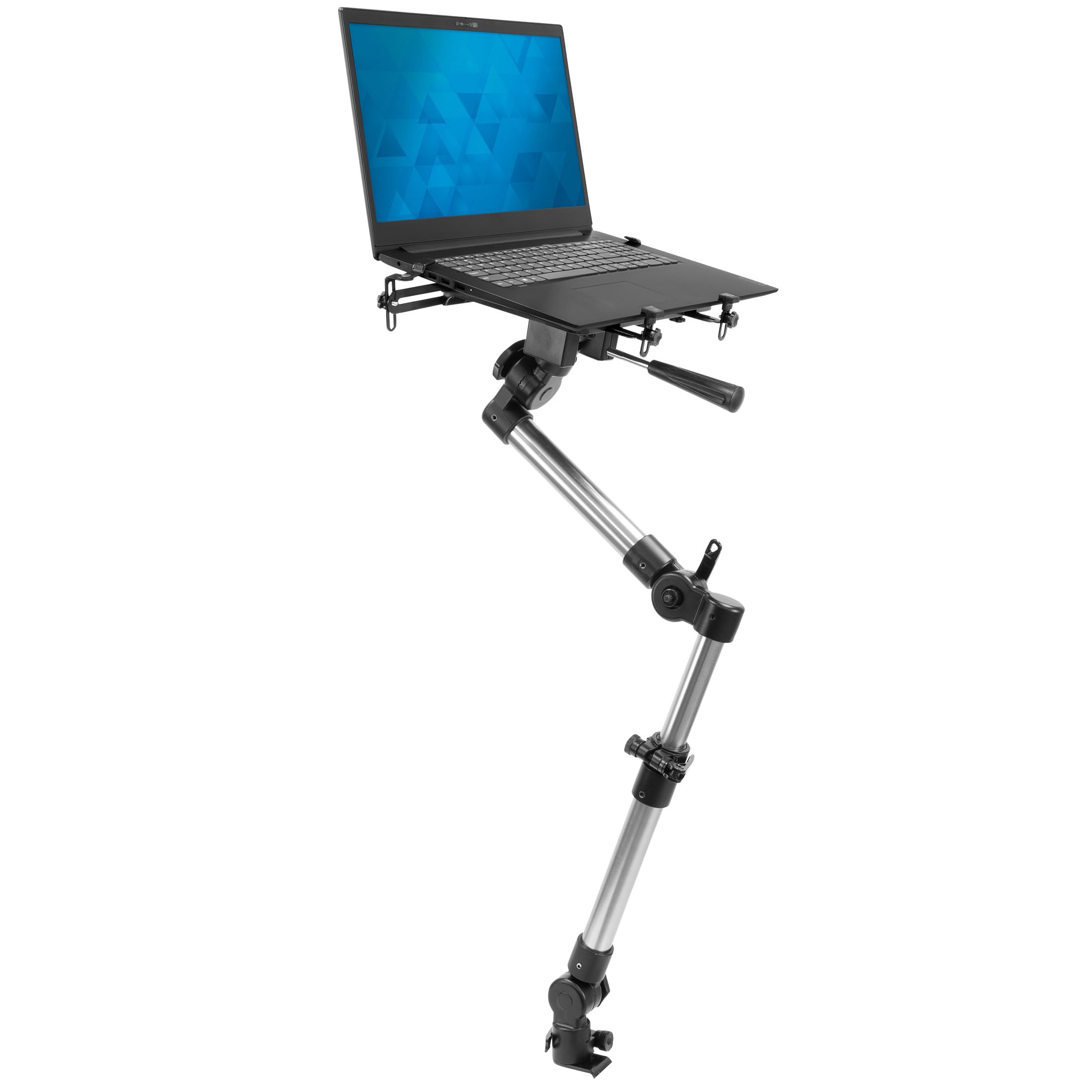 Mount-It! Heavy-Duty No Drill Car Laptop Mount - Universal Vehicle Stand for Trucks, Vans & SUVs | Secure Workspace Solution for Commercial & Personal Use | Perfect for Road Trips, Delivery Drivers & Mobile Professionals
