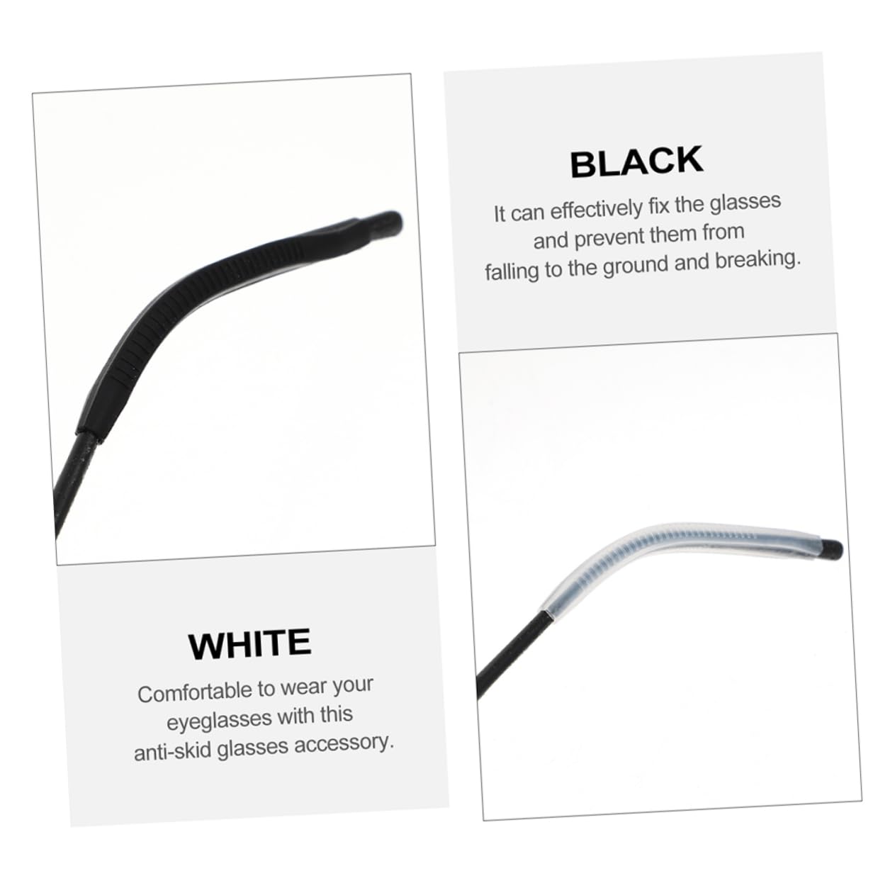 GLEAVI 120-Pack Non-Slip Glasses Grips & Silicone Ear Hooks - Anti-Slip Eyewear Accessories for Glasses Frames, Leg Warmers, and Holders - Perfect for Reading, Sports, and Daily Wear