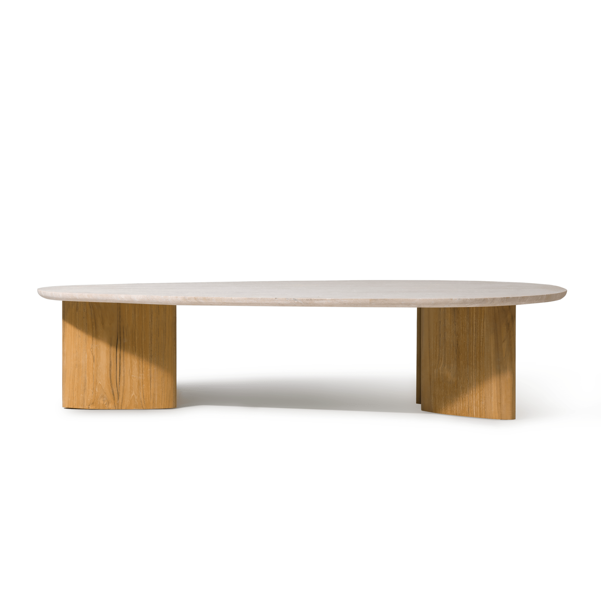 Premium Teak Wood Oblong Coffee Table - 64