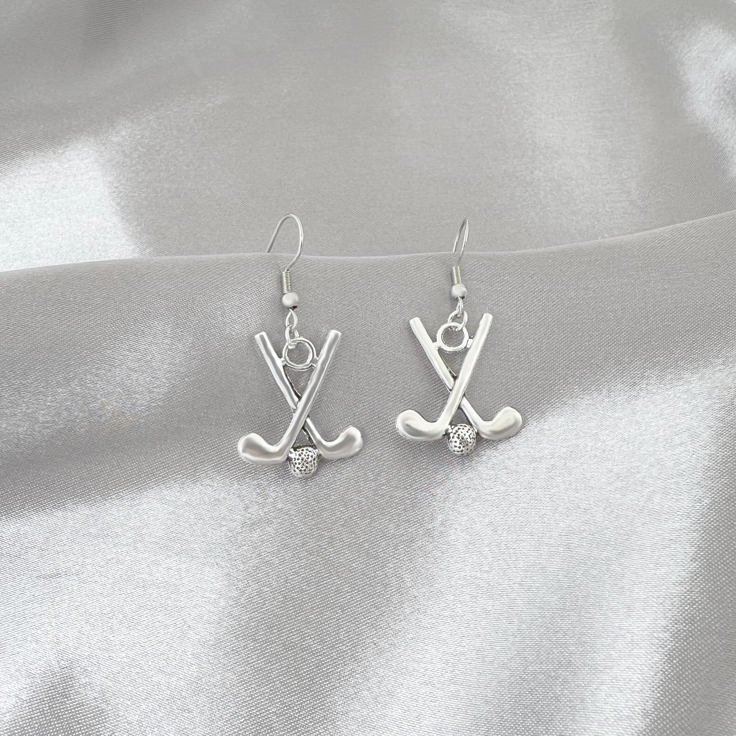 Golf Earrings for Women - Stylish Golf Jewelry & Golf Ball Themed Accessories - Perfect for Golf Lovers & Players - Great Gift for Golf Tournaments, Parties & Everyday Wear