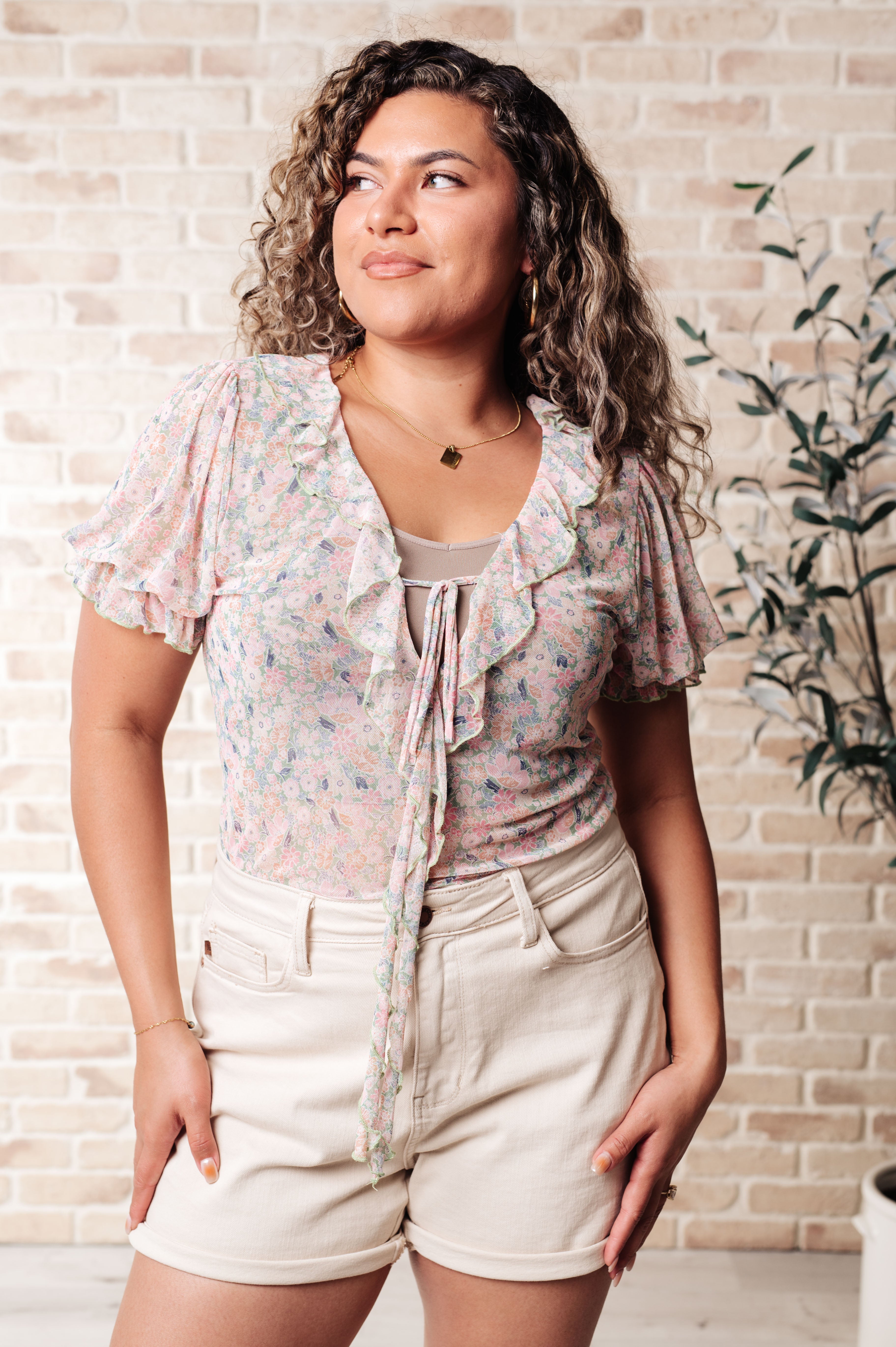 Divine Feminine Balloon Sleeve Bodysuit - Women's Flowy Lace Blouse Top for Boho Chic, Date Night & Special Occasions