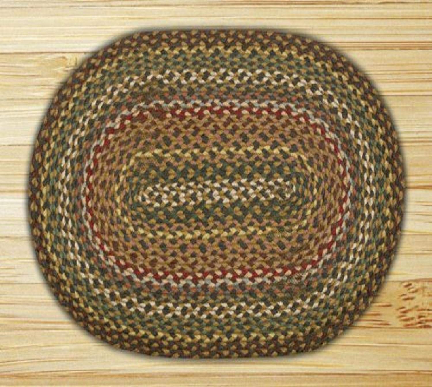 Premium Earth Tone Area Rug 2x8 Feet - Soft Fir & Ivory Striped Design for Living Room, Bedroom, or Office Decor