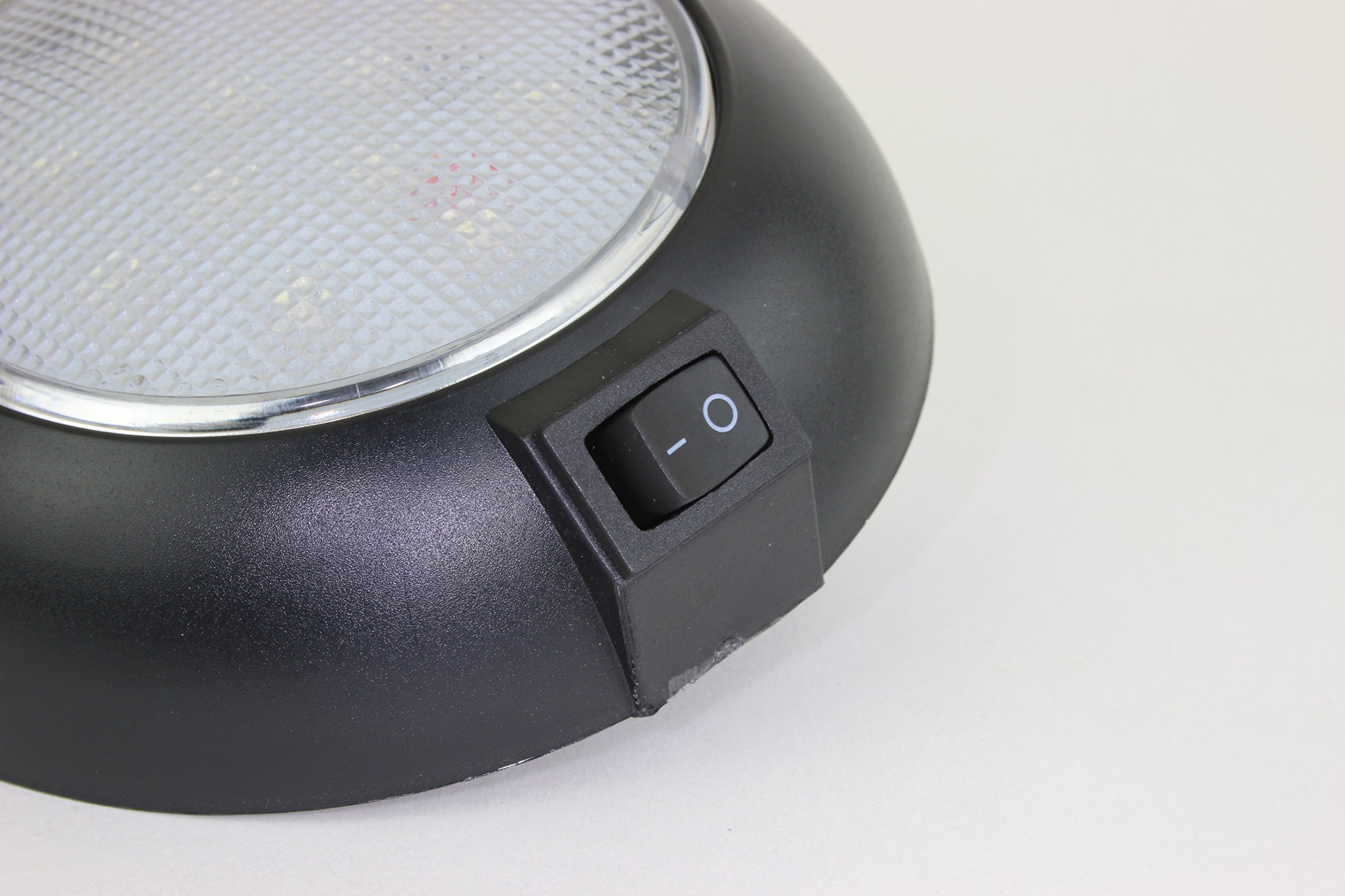 Battery Powered LED Dome Light - Magnetic or Fixed Mount - High Power Cool White LED Downlight for Home, Car, Truck, RV, Boat & Aircraft - Perfect for Camping, Emergency Lighting & Nighttime Projects