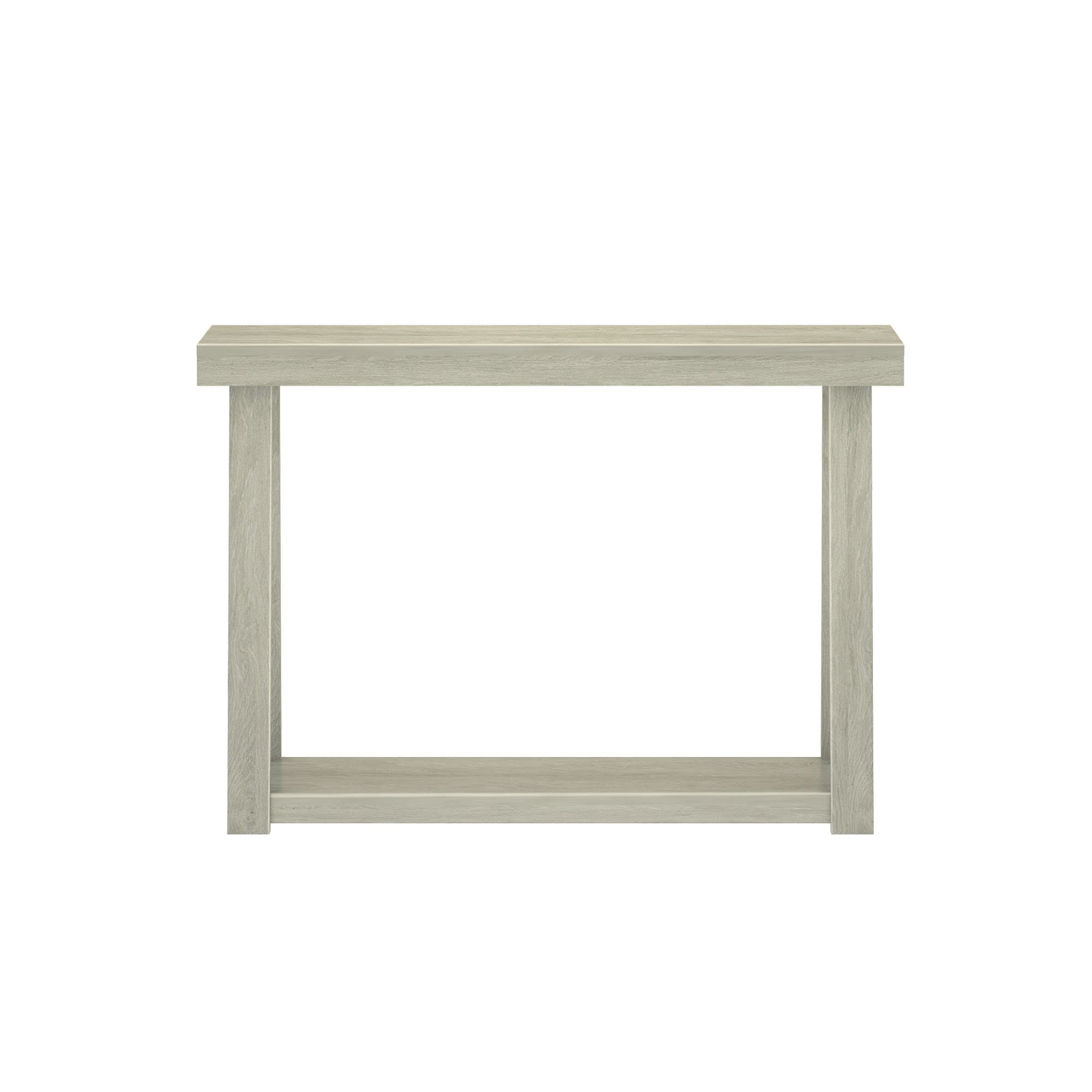 Solid Wood Console Table with Storage Shelf - 46.25
