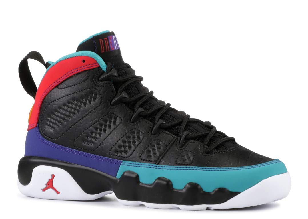AIR JORDAN 9 Retro GS 'Dream It, Do It' Basketball Shoes - Size 4Y for Kids - Black/White Colorway 302359-065 - Perfect for School, Sports & Casual Wear