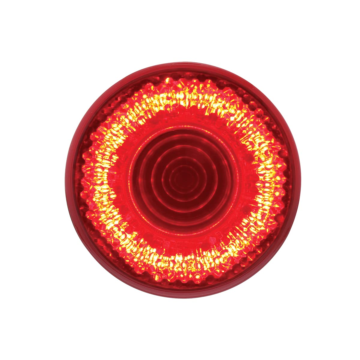 United Pacific 9 LED 2 Inch Red Clearance Marker Light - Red Lens (Part #36525) for Trucks, Trailers & RVs - Durable Waterproof Design for Outdoor Use