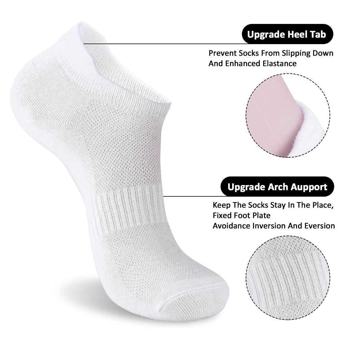 6 Pairs Women's Running Socks - Breathable No Show Athletic Socks for US Size 6-10 | Soft Low Cut Sports Socks for Jogging, Gym & Daily Wear