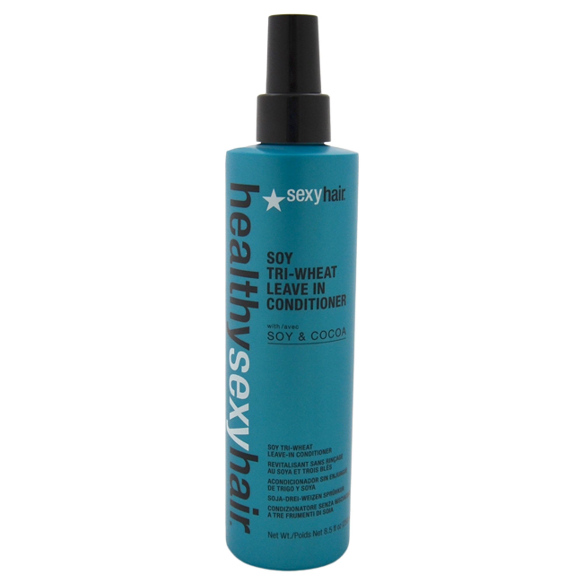 Healthy Sexy Hair Soytri-Wheat Leave-In Conditioner 250ml - Hydrating Hair Treatment for Damaged Hair - Perfect for Daily Use, Styling & Heat Protection