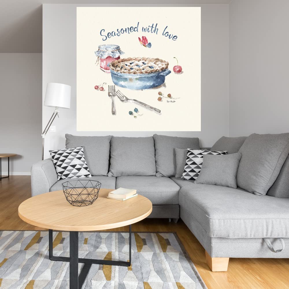 Summer Garden XIII Canvas Wall Art - 22x22 Inch Ready to Hang Painting by Lisa Audit - Floral Home Decor for Living Room, Bedroom, Office & More - Perfect for Housewarming Gifts & Interior Design
