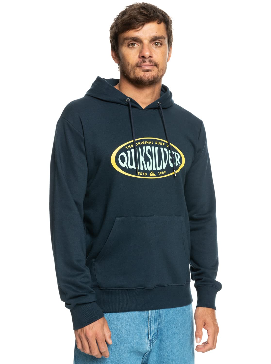 Quiksilver Men's In Circles Hoodie - Stylish & Comfortable Pullover for Casual Wear, Outdoor Activities & Street Fashion