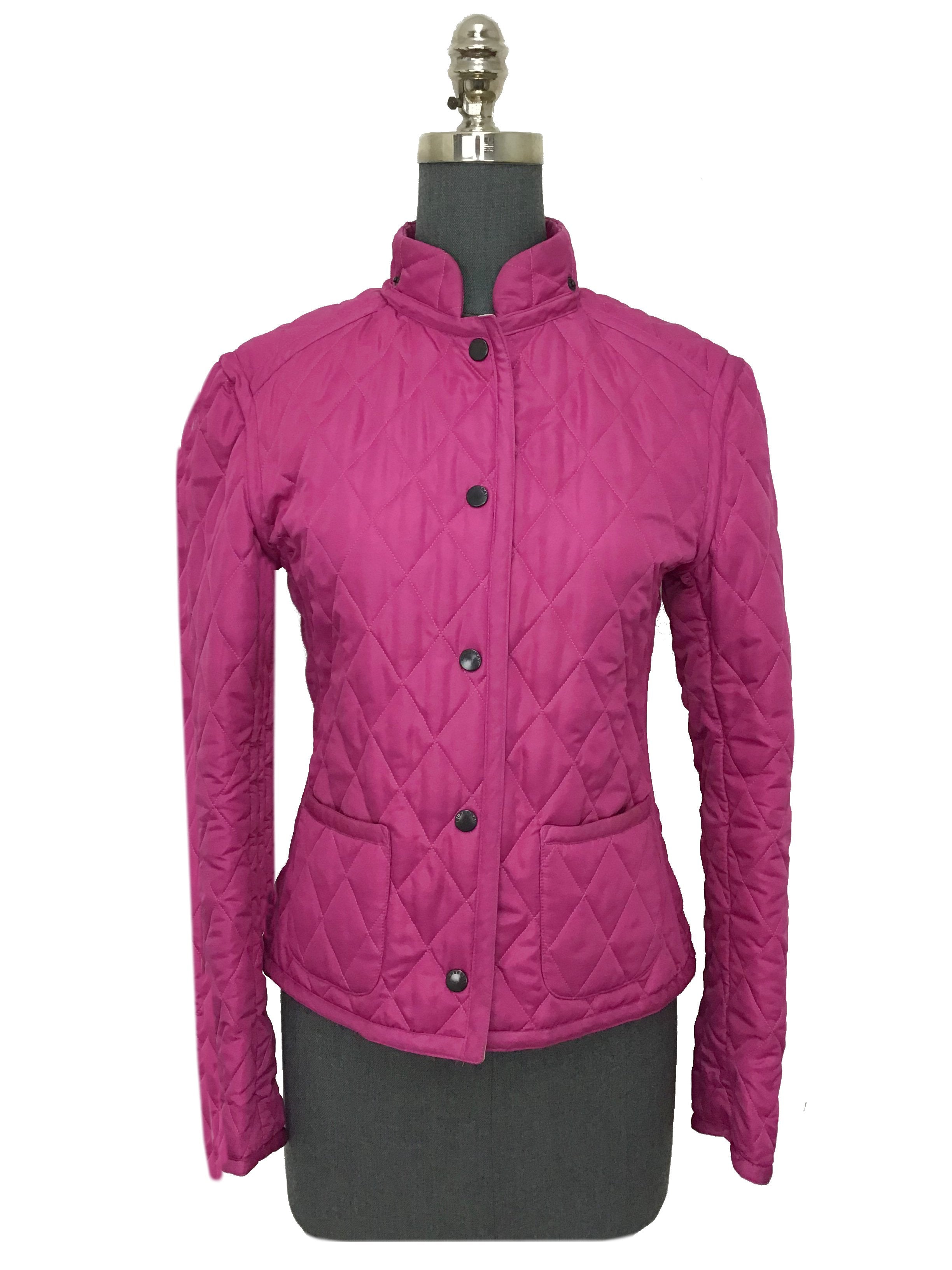 Burberry London Diamond Quilted Hooded Jacket for Women - Size Small | Water-Resistant Winter Coat with Luxury Quilting | Perfect for Urban Fashion & Outdoor Adventures