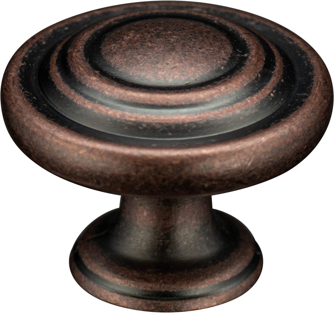 2-Pack Antique Copper Kitchen Cabinet Knobs - 1-1/4
