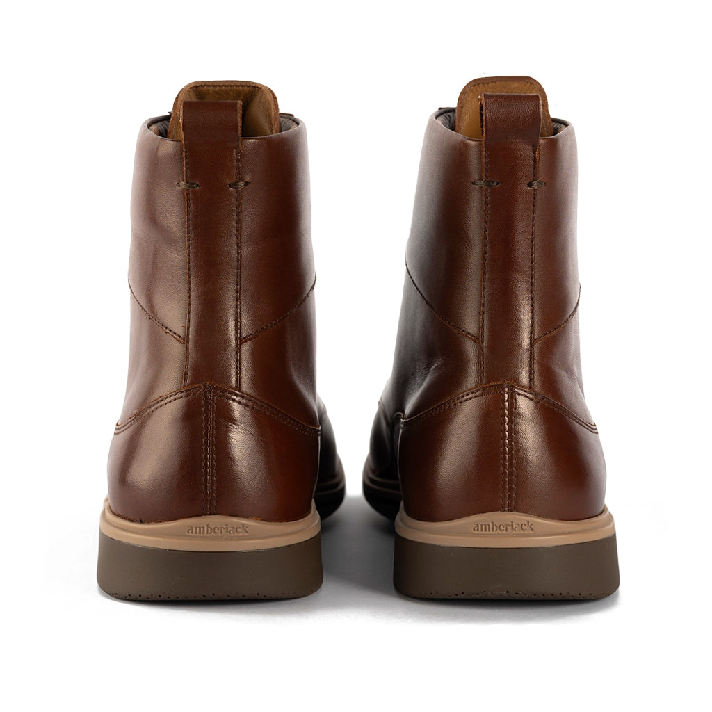 Premium Chestnut Leather Boots for Men & Women - Comfortable, Durable & Stylish for Hiking, Work & Everyday Wear
