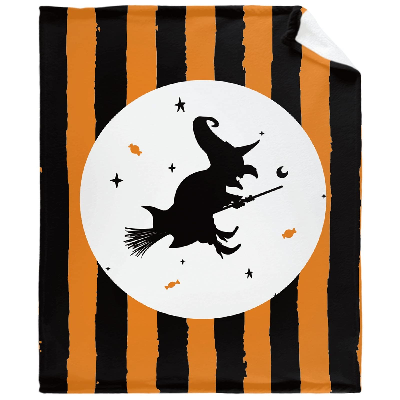 Halloween Spooky Throw Blanket - Soft Flannel Fleece Velvet Plush Personalized Blanket - Fuzzy Warm Cozy Bedding - Anti-Pilling Family Size 90