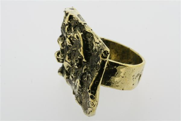 Brass Nugget Ring - Handmade Boho Jewelry for Women - Perfect for Everyday Wear, Parties & Gifts