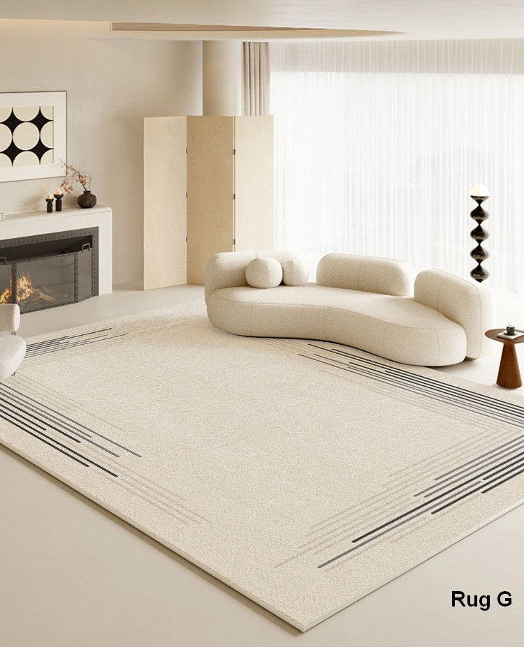 Modern Fluffy Area Rugs for Bedroom, Living Room & Office - Soft Contemporary Floor Rug for Under Sofa, Large Non-Slip Home Decor - Perfect for Cozy Spaces & High-Traffic Areas