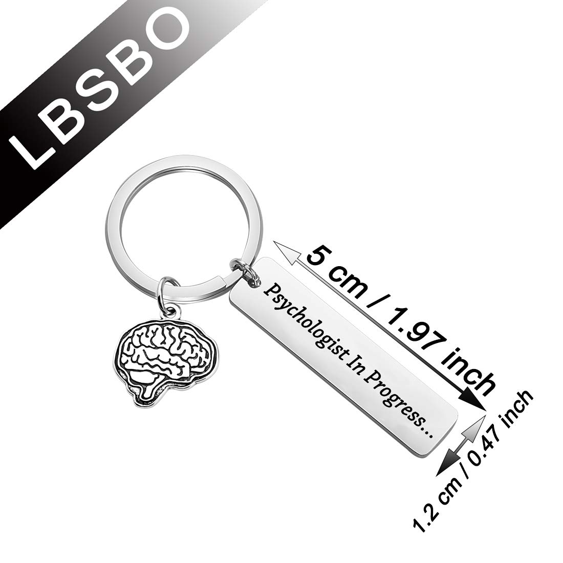 Psychologist Graduation Gift Keychain - Perfect for School Psychologist & College Graduation - Ideal for Psychologist in Progress - Great for Office Decor, Backpack Accessory & Daily Motivation