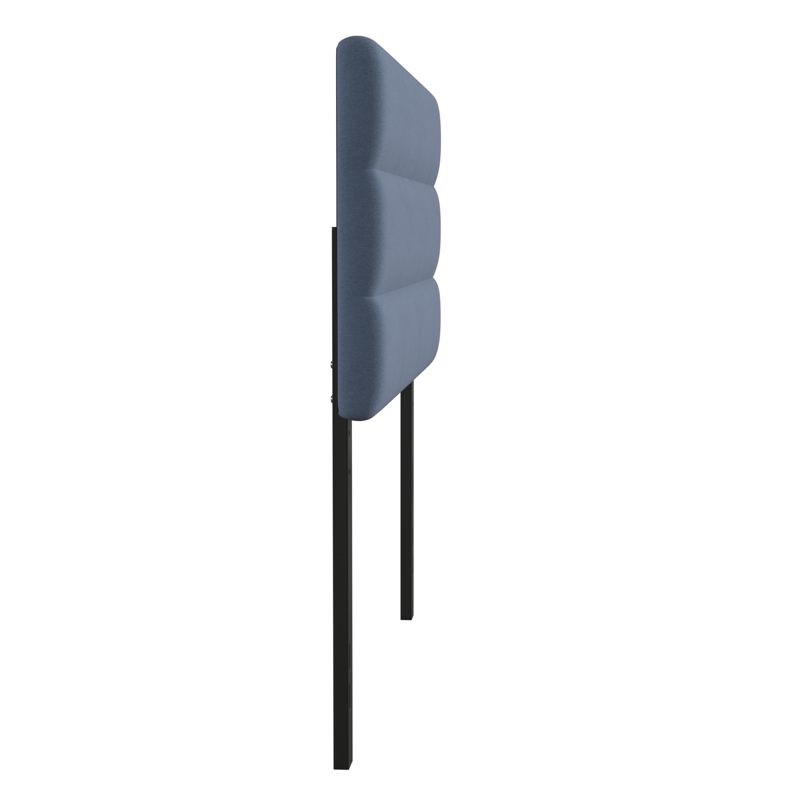 Merrick Lane Coppola Full Size Upholstered Headboard - Blue Button Tufted Fabric with Metal Adjustable Legs - Fits Standard Bed Frames - Perfect for Master Bedrooms & Guest Rooms