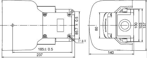 FS-5G-20-F 20A Heavy Duty Industrial Foot Switch with Safety Guard - Perfect for Machinery, Medical Equipment, and Factory Automation