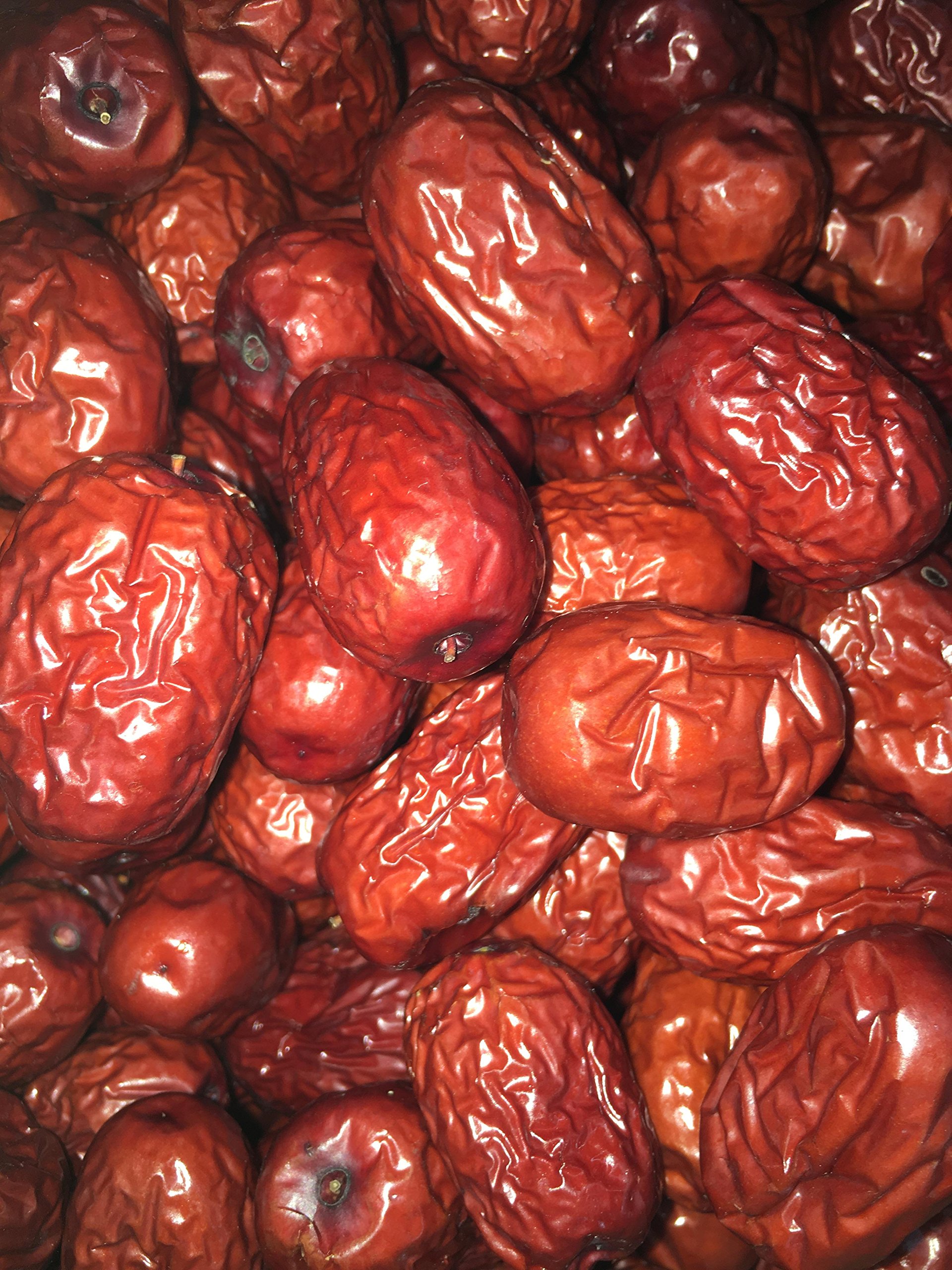 Premium XL Size Chinese Dried Red Jujube (8OZ) - Sweet Red Dates for Baking, Snacking & Healthy Recipes | Natural Energy Boost