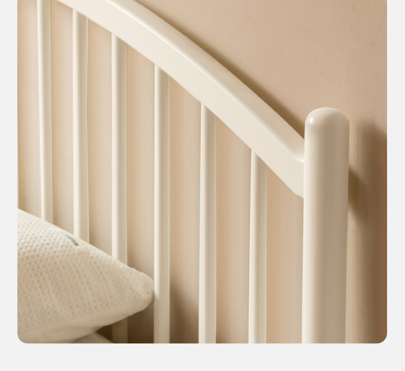Solid Wood Bed Frame - Beech or Poplar - Queen/King Size - Modern & Sturdy Design for Bedroom, Guest Room, or Dorm - Free Shipping & Easy Assembly